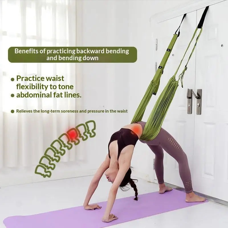 Yoga Inversion Sling Door Strap Backbend Stretch Harness Polyester Fitness Support for Home Training Flexibility Exercise