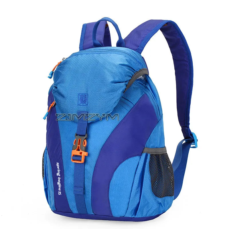 15L Waterproof Outdoor Hiking Bag Large Capacity Anti-theft Double Zipper Hiking Sports Backpack Spring Outing Bag