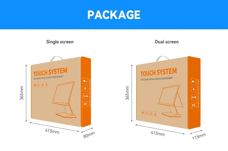 Dual Screen Terminal Cash Register POS All In One System Windows 10/Android For Supermarket Cash Registers Can Connect Printer