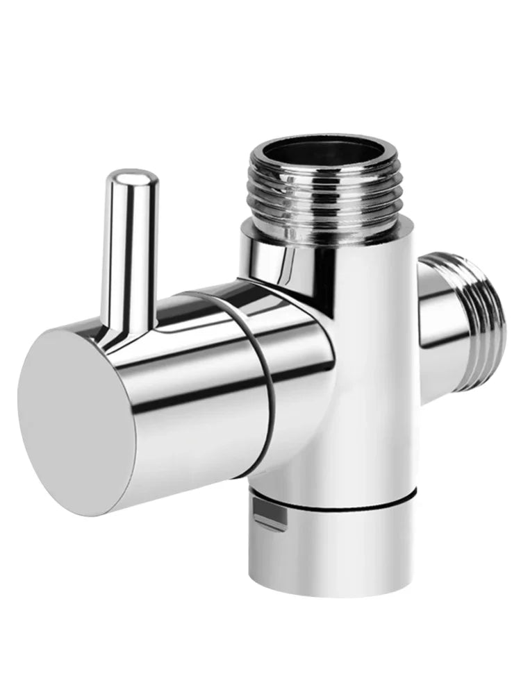 Faucet Adapter 3 Way G1/2 Valve Bathroom Shower Nozzle Diverter Valve Shower Nozzle Switch Adapter Connector Switch Shower Valve