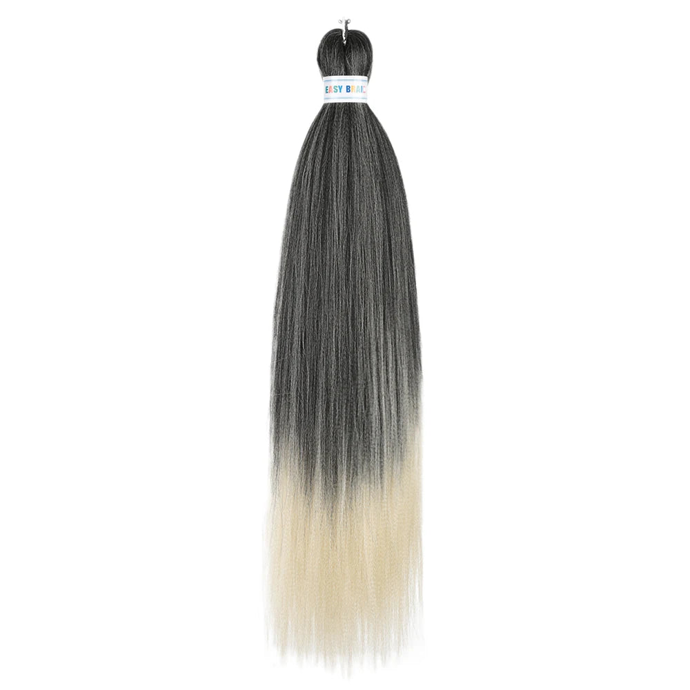 Ombre Kanekalon Braiding Hair Extensions Pre Stretched 26 Inch Synthetic Hair for Afro Jumbo Box Braids Natural Looking