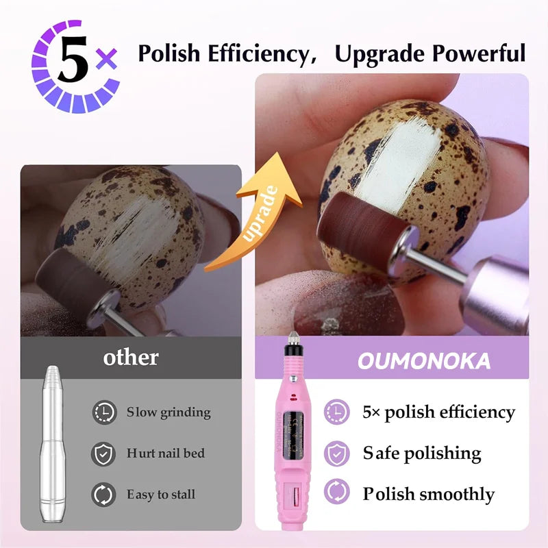 Professional Nail Drill Set Manicure Cutter Nail Equipment Nail Supplies Home Use Electric  Nail Drill Machine Nail Grinder