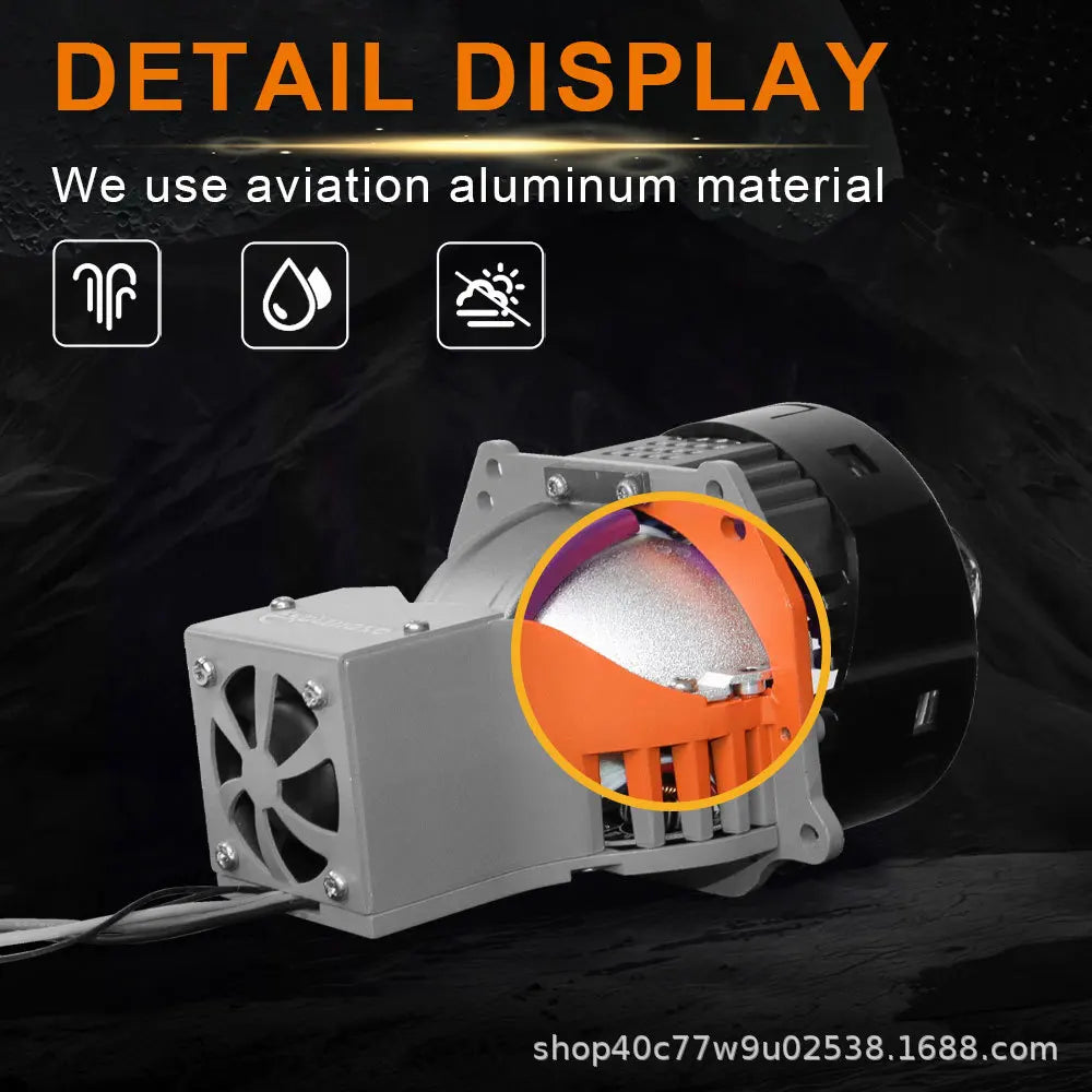 170W Car LED Lights Laser Projector Headlights Hi Lo Beam Direct Lighting Retrofit No Damage Installation Car Accessories