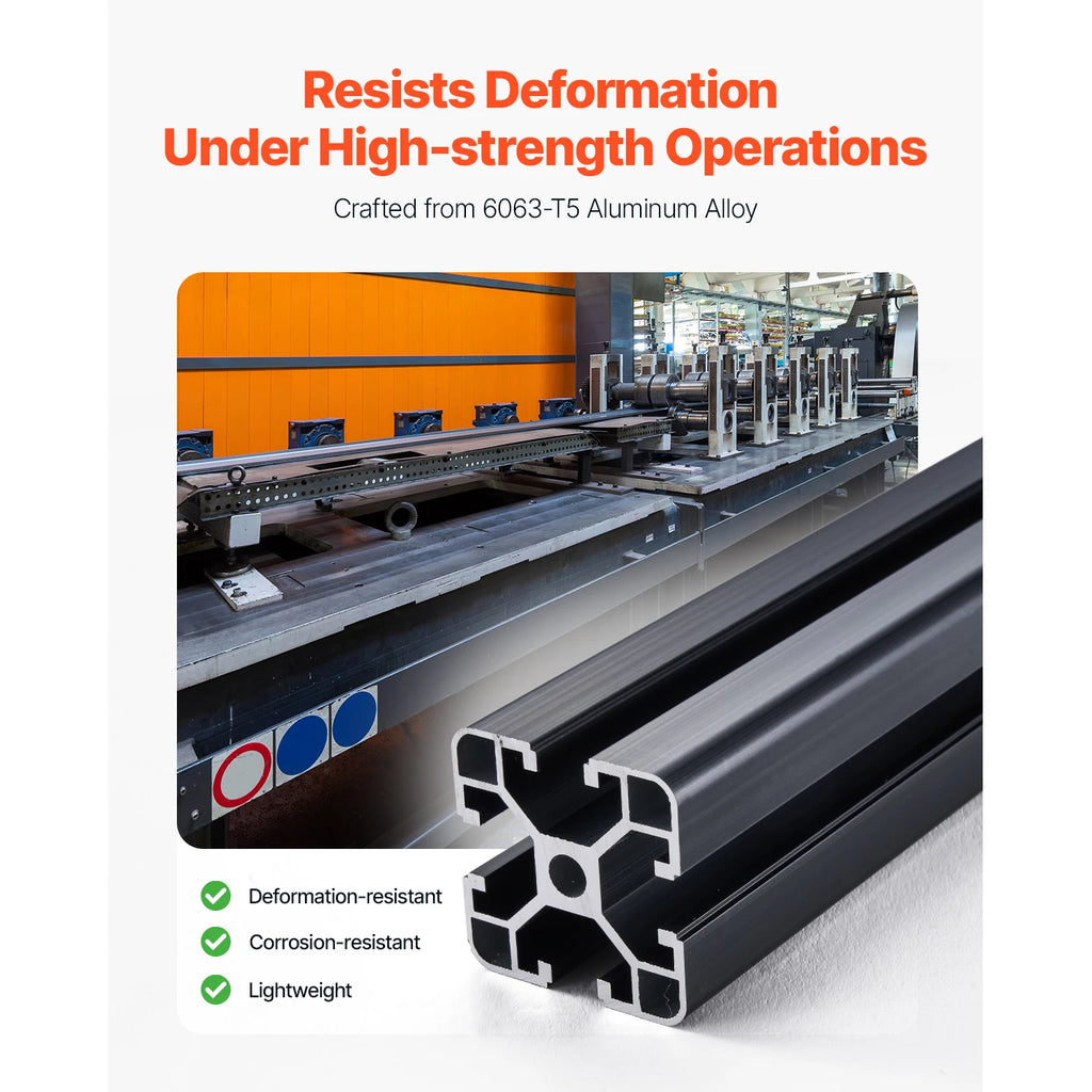 SucceBuy 4PCS 600mm/1000mm T Slot 4040 Aluminum Extrusion Profile Linear Rail for 3D Printer, CNC Machine DIY, Laser Engraving