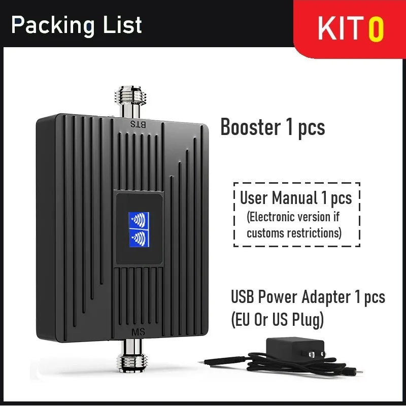 Dual 2-Band 1800 2100 MHZ Band B3 B1 Cellular Amplifier GSM DCS 4G LTE Cell Phone Signal Booster Network Repeater Boosters