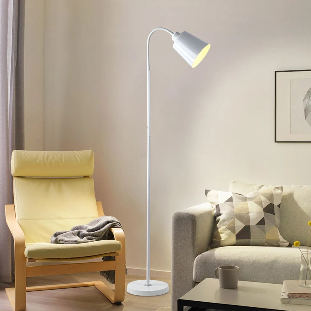 Modern LED Floor Lamp Adjustable Standing Light for Living Room Bedroom Office Indoor Decoration Sofa Reading Lighting