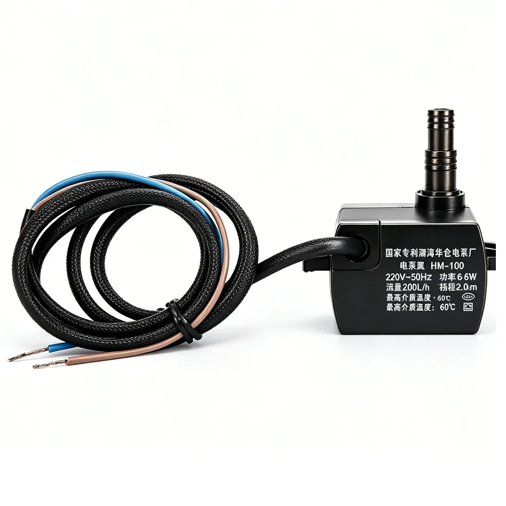 Universal Cold Fan Submersible Pump HM-100, 220-240V 8W Air Conditioner Fan Water Pump 280L/h 0.72m Lift