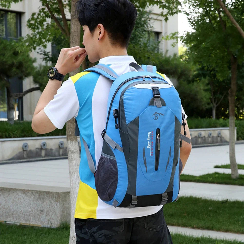 Men Sports Backpack Women Outdoor Travel Backpack Waterproof Motorcycle Backpack Hiking Lightweight Trekking Fishing Duffel Bag