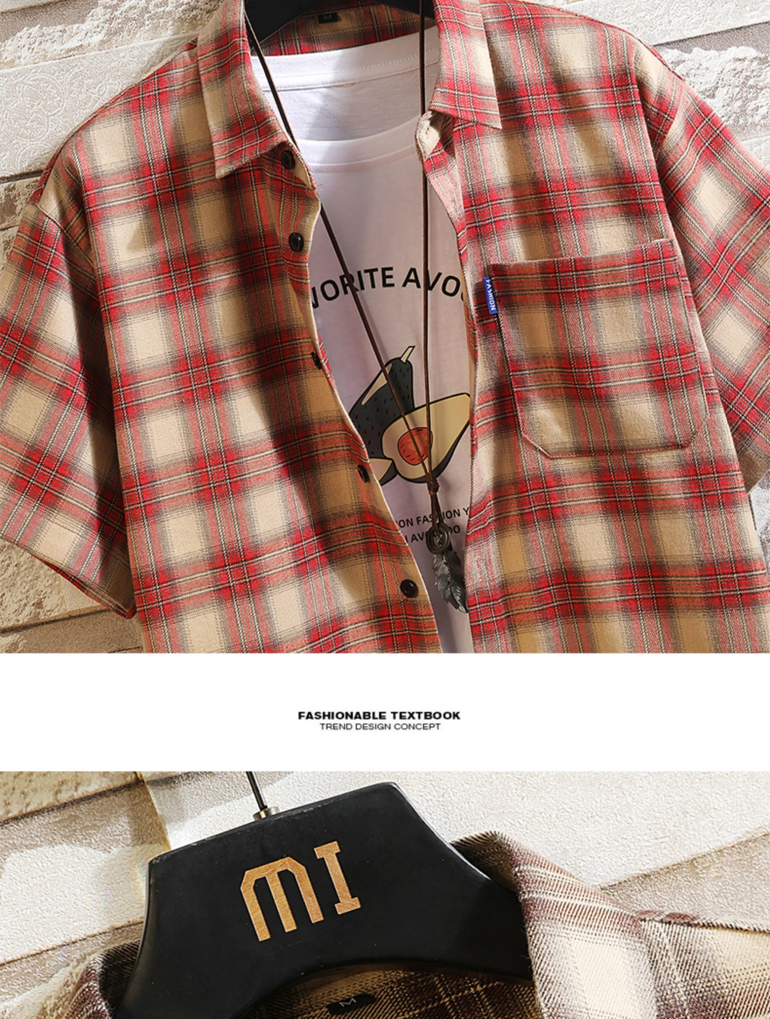 New Men's Shirts Casual Loose Designer Plaid Short Sleeve Shirts Mens Clothing Trend Social Mens Office Shirt Daily Work 5XL