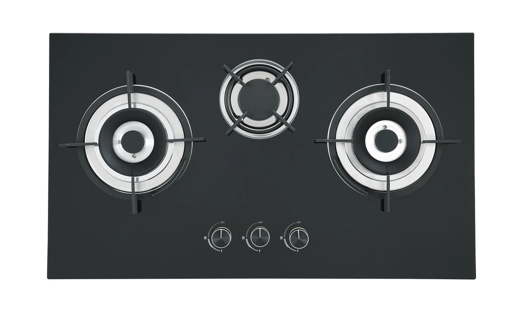 2020 Hot Sales Kitchen Appliances Tempered Glass Top Gas Stove 3 Burner