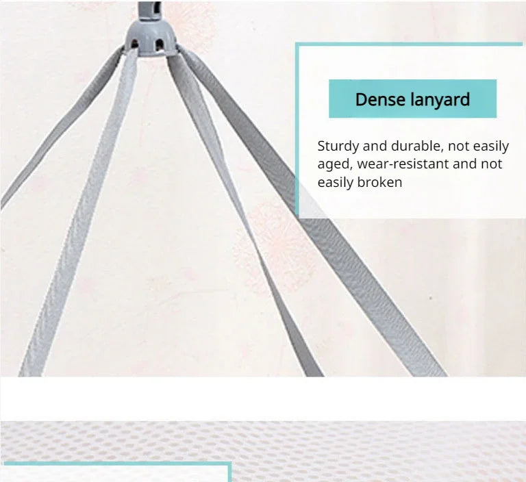 1/2 Layer Clothes Dryer Basket With Hanging Hook Fine Mesh Polyester Household Towels Foldable Baby Sweater Drying Rack For Home