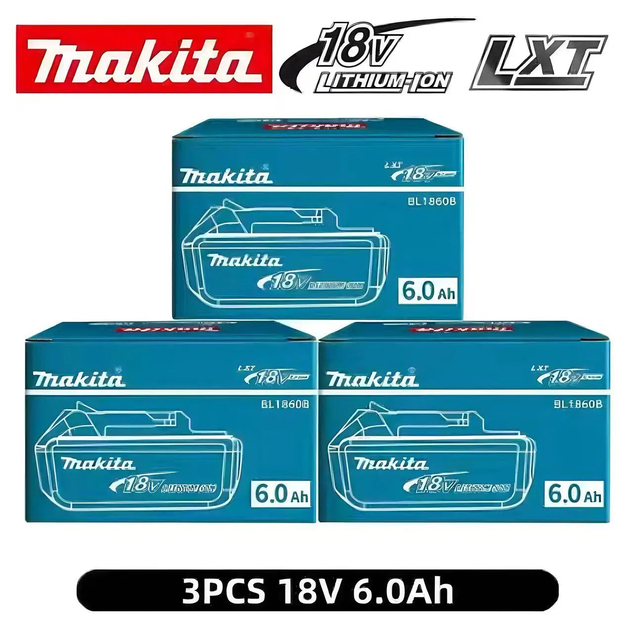 2026 Authentic Makita 9000mAh battery, hot selling 18v tools battery, replaceable DHR202 DJV182 DDF487 DTW700 DGA404 DTD173