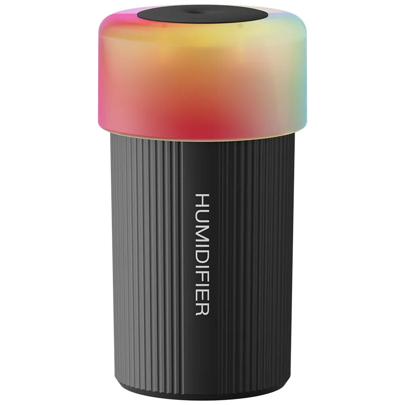USB Portable Ultrasonic Humidifier, RGB Marquee Ambient Night Light, Silent Fine Mist Humidifier for Home Car Dorm
