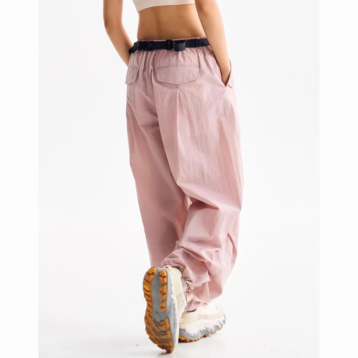 Men Women Outdoor Lightweight Quick Dry Loose Casual Sport Wide Leg Cargo Pant Couple Streetwear Hiking Track Techwear Trousers