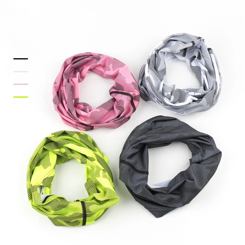 UV Protection Ice Silk Neck Gaiter Breathable Face Cover Tube Scarf Outdoor Cycling Hiking Sports Bandana Neck Tube