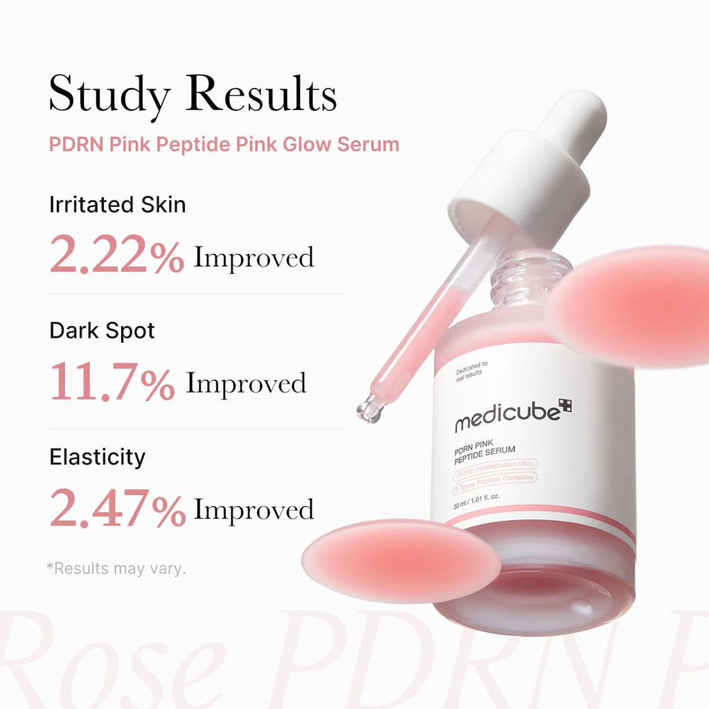 Medicube Salmon DNA PDRN Pink Peptide Serum,Serum Texture,Complex Repair Ingredients,Lifting & Firming,K-Beauty,Korean Makeup