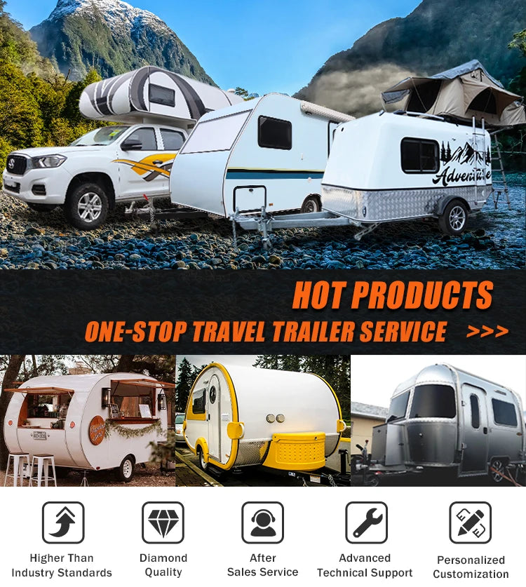 Camp Trailer off Road caravan Car Campers and Rvs Camping Travel Trailer