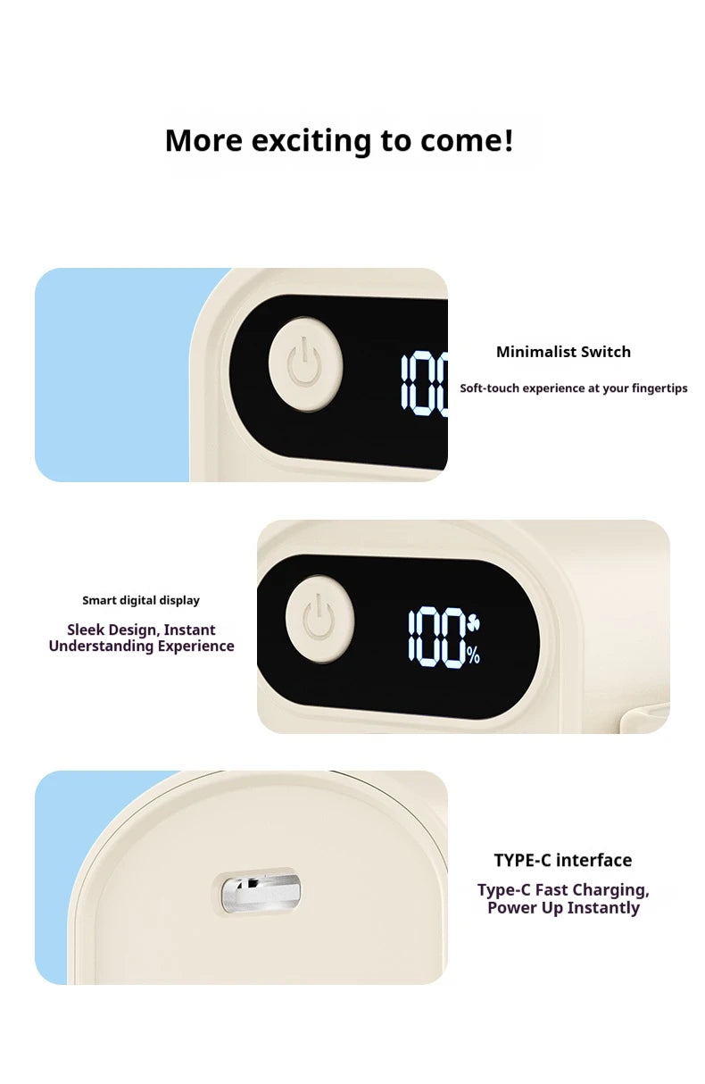2026 New Mini Fan Umbrella Fan Multifunctional USB Charging Portable Handheld Waist Hanging Desktop Outdoor Desktop Fan