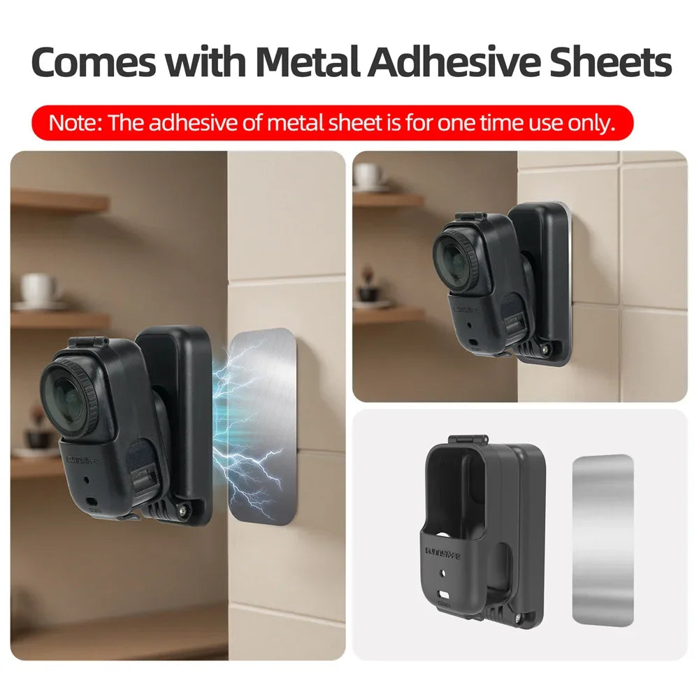 Sunnylife For DJI Osmo Nano Magnetic Base Adjustable Desktop Bracket Mount Foldable Extension Frame Camera Accessories