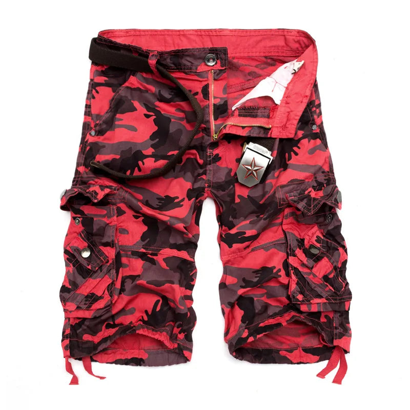US Size 2026 New Camouflage Loose Cargo Shorts Men Cool Summer Military Camo Short Pants Homme Cargo Shorts