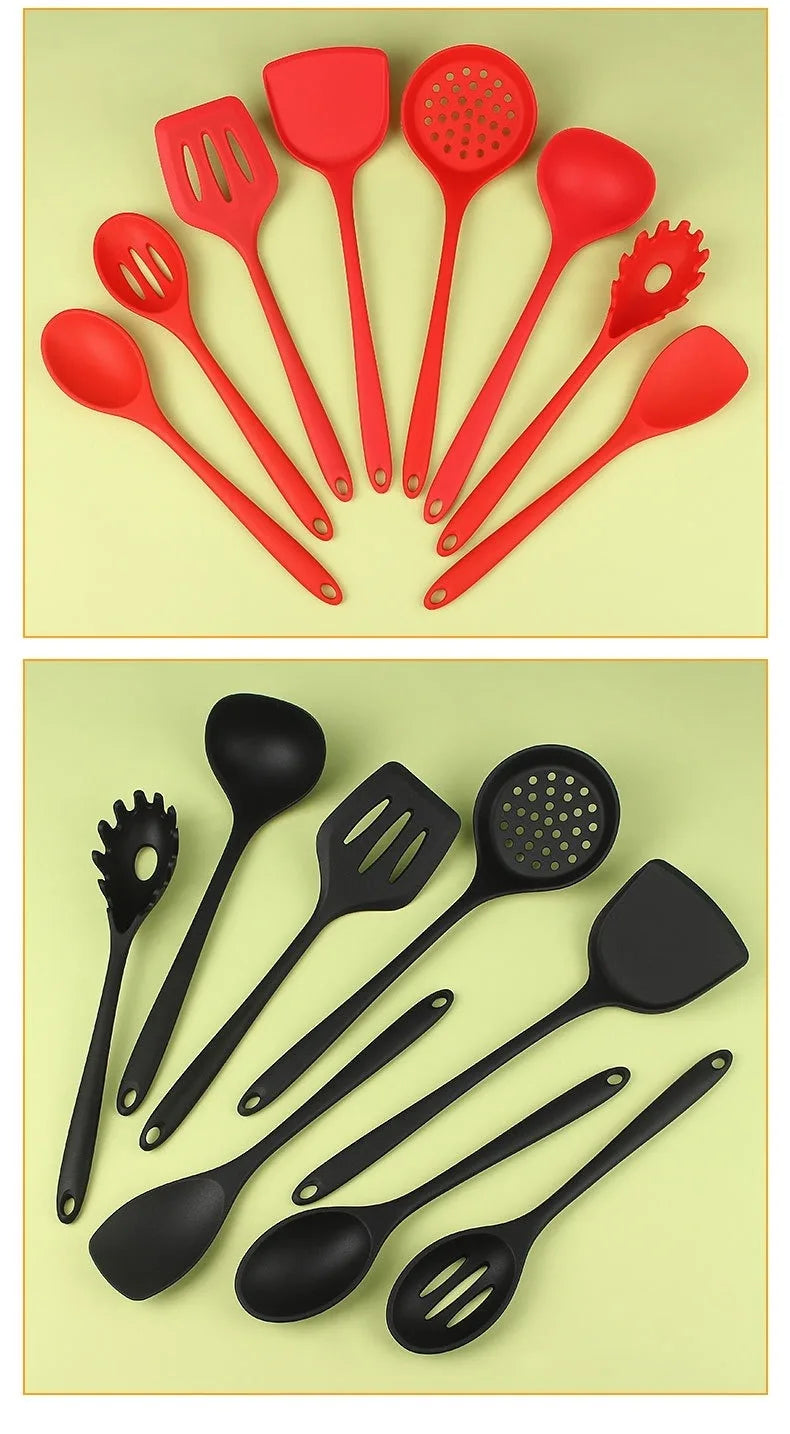 1/4/8Pcs Silicone Cooking Utensils Set, Kitchen Utensils Set for Non-stick Cookware, Dishwasher Safe Kitchen Gadgets Tools