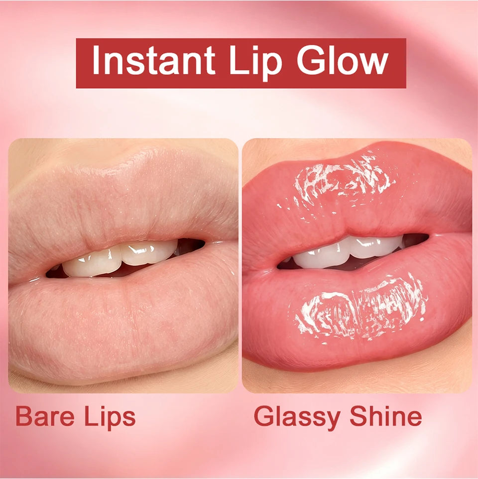 Moisturizing Lip Lotion Essence Volumizing Lip Glaze Women's Moisturizing and Moisturizing Natural Lip Gloss Hydrating Lip Gloss