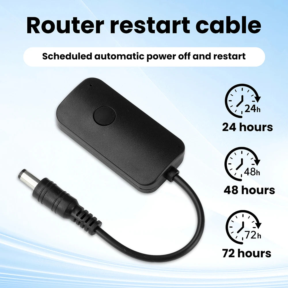 DC 9-12V Intelligent Router Automatic Restart Line Timed 24/48/72 Hours With Three Levels Of Adjustment WiFi Reset Router