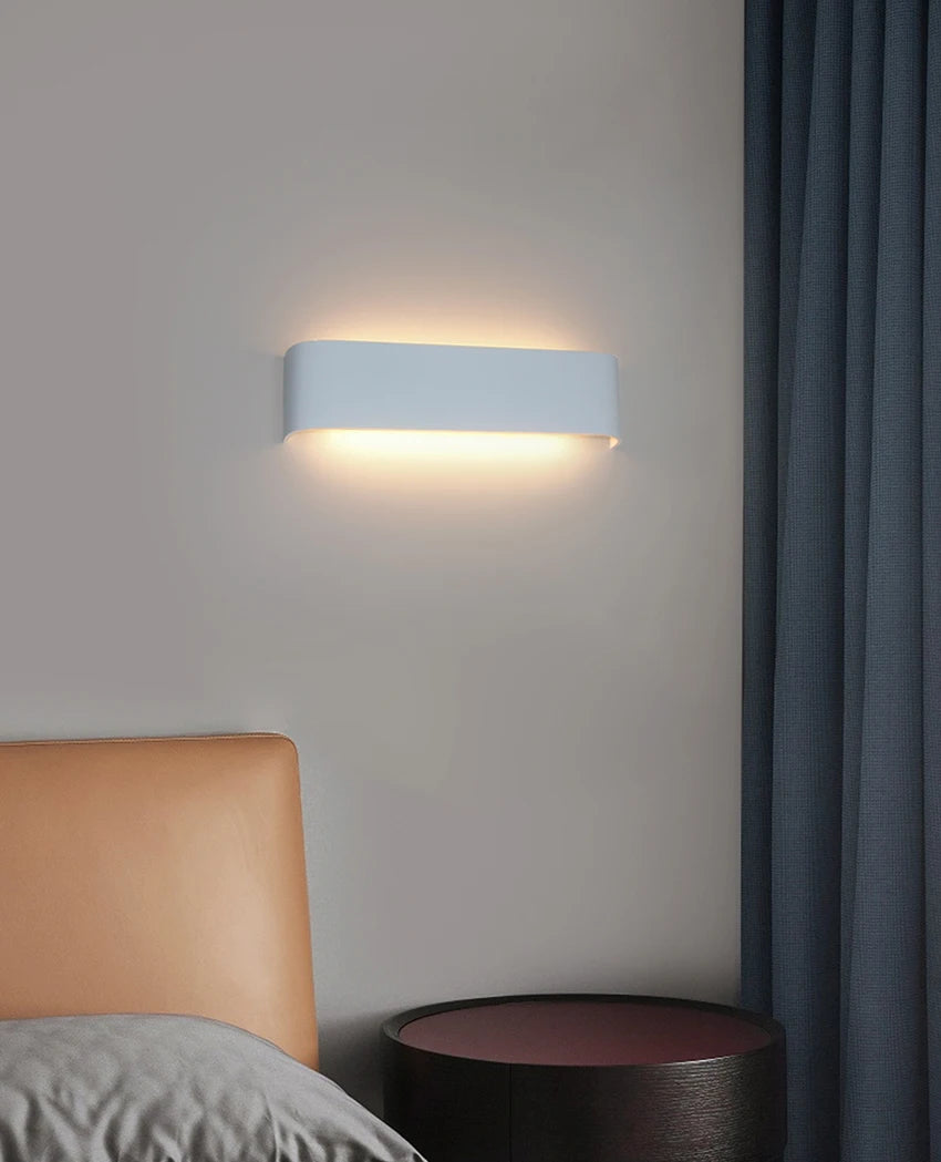 12W LED Wall Lamp Staircase Light Mirror Light Rectangle Bedroom Bedside Wall Light Indoor Sconce Fixture Living Room Decoration