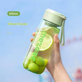 600ML Large Capacity Water Bottles Student Portable Direct Drinking Brief Plastic Cup Kids High Temperature Resistance Bottles