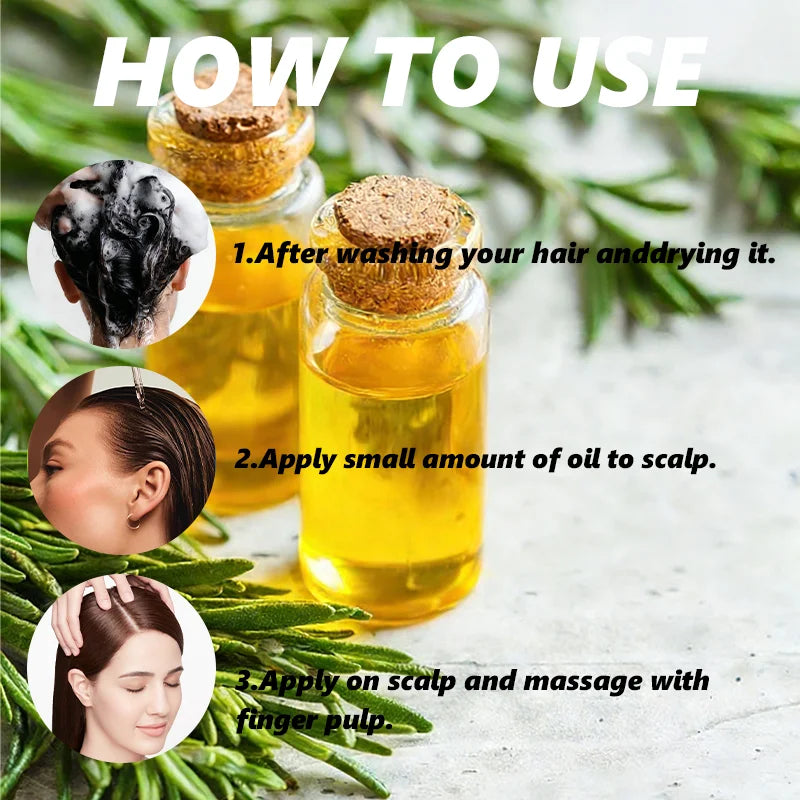 YUITIKUE Premium Rosemary Hair Oil | Mild Plant-Based Formula | For Gentle Hair & Scalp Nourishment & Healthy Hair Care 100ml