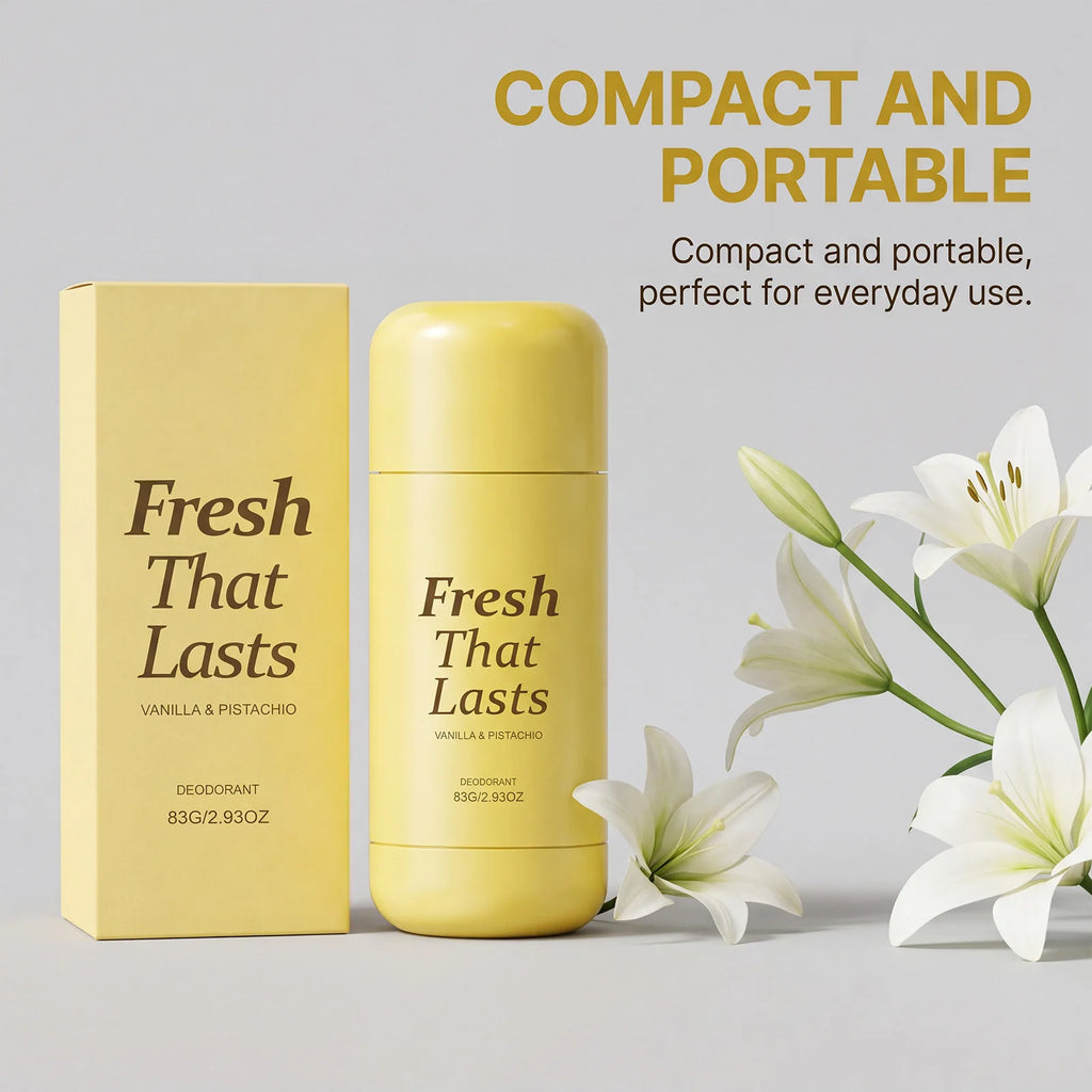 Vanilla Deodorant Stick Anti Odor Remover Refresh Moisturizing Skin Brightening Kojic Acid Turmeric Antiperspirant for Women 83g