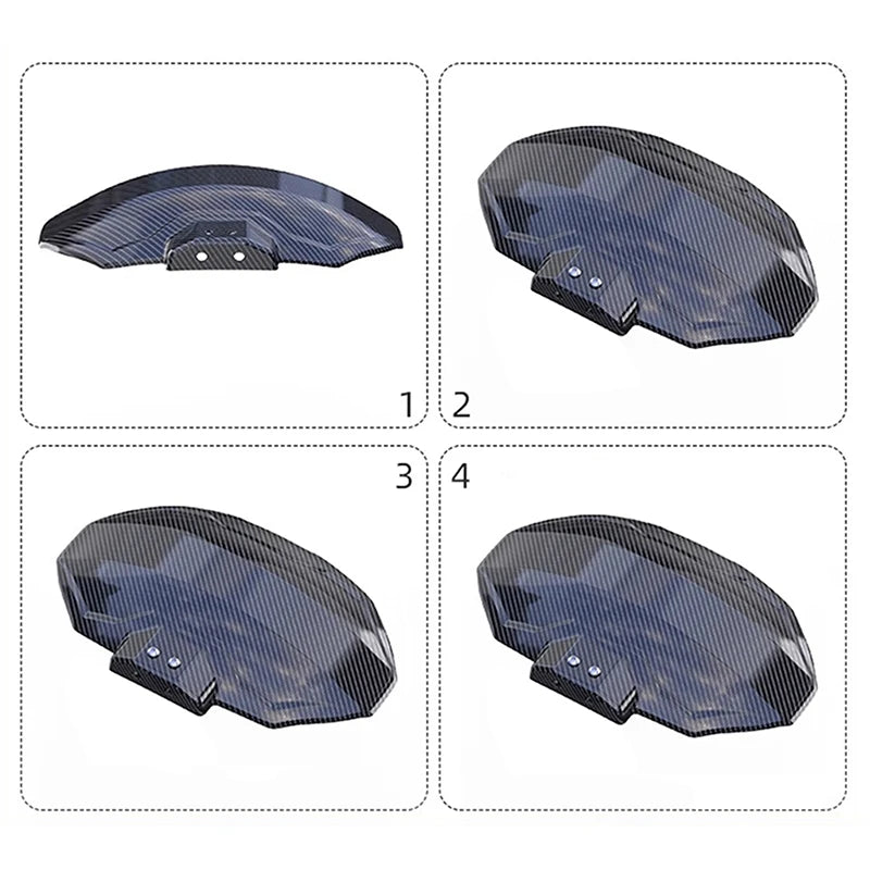 Hot！Motorcycle Fenders Carbon Fiber Textured Fenders Electric Vehicle Fenders Universal Carbon Fiber