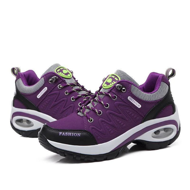 Casual Shoes For Spring And Autumn For Women, Thick Sole Shock-Absorbing Cushion Outdoor Shoes Middle-Aged Mother Travel Shoes