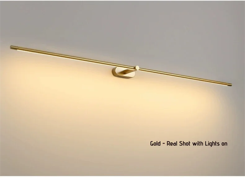 Modern Minimalist Mirror Headlights, Makeup Stands, Bathrooms, Mirror Cabinets, Straight Strip Wall Lights