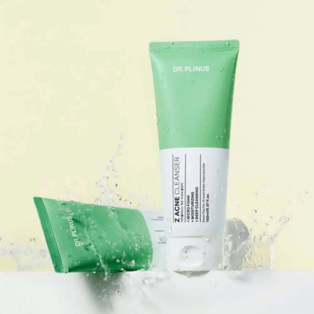 DR.PLINUS Z Acne Cleanser + Micro Foam Korean Z Cure Cream + Light Gel Cream Green Tea Extract Brand Cleanser Smooth Face Cream