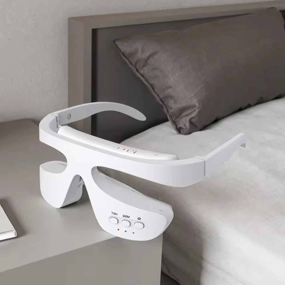 Smart Eye Massager 3D Red Light Eye Fatigue Dark Circles Relaxing Under-Eye Glasses Massage Beauty Machine