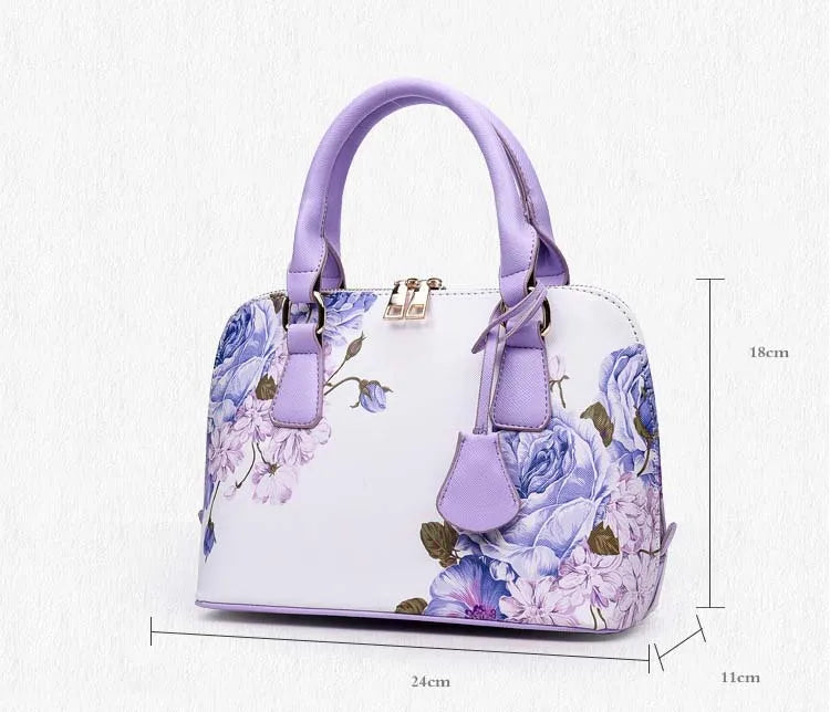 Hisuely Hot Sale Designer Printed Bags for Women Ladies Shopper Bag Shell Elegant Floral Shoulder Handbags