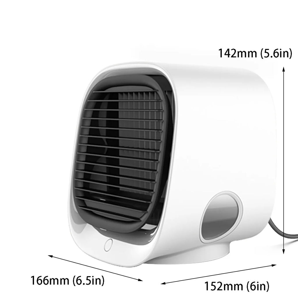 5V Home Mini Portable Air Conditioner 3 Colors Light Conditioning Humidifier Purifier USB  Humidification Cooler with Water Tank