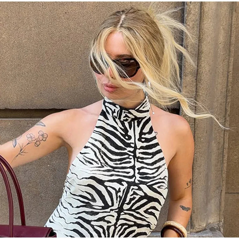 Fashion Zebra Print Women's Skirt High Waist Straight Loose Skirt Chic 2026 Spring Summer New Street Daily Wear Ladies Clothing