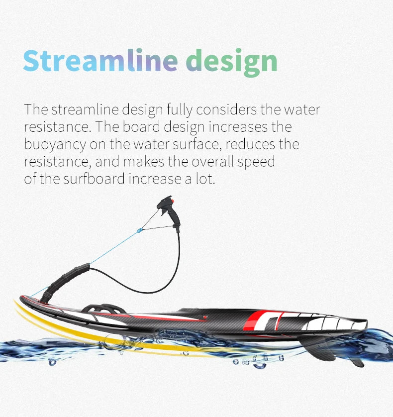 Full Carbon Fiber Jet Surfboards Fuel-powered surfboard 109cc Electric Power Water Surfboards