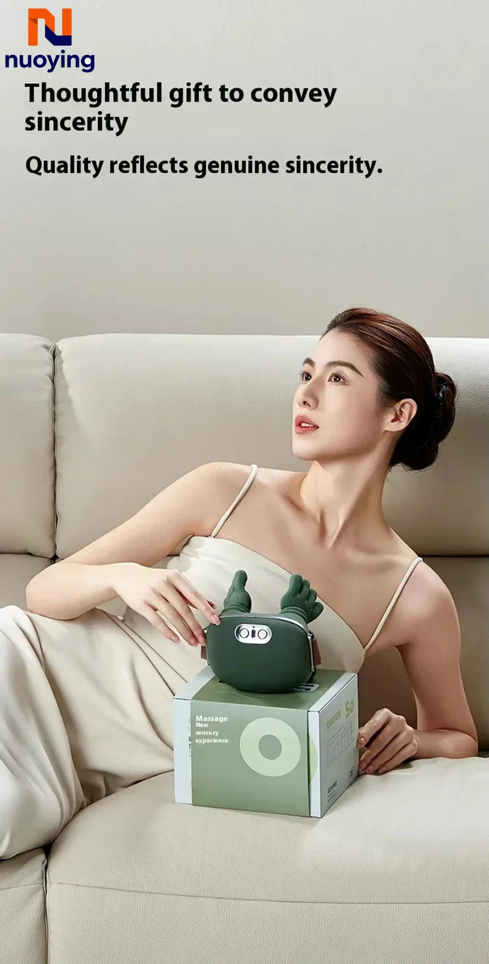 Portable Neck Shoulder Back Kneading Massage Shawl Wireless Body Relaxation Massager for Home Office Car Travel Use