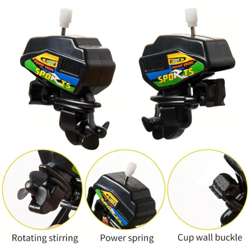 Mini Boat Motor Coffee Stirre Novelty Fun Drink Mixer Creative Kitchen Gadget for Coffee Tea Cocktail for Home Bar Accessories