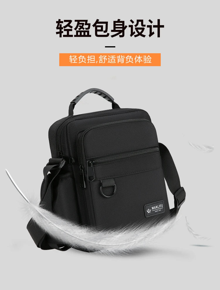Fashion Casual Men's Bag Handbag High Quality Man Crossbody Bags Easy Travel Bag Stylish Men's Shoulder Bag With Bottle Pocket