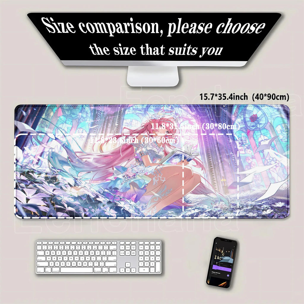 Mouse Pad Honkai Star Rail Cyrene HD printing Pretty Gaming Lock Edge Large Rubber Anime kawaii Mousepad Laptop offices Desk Mat