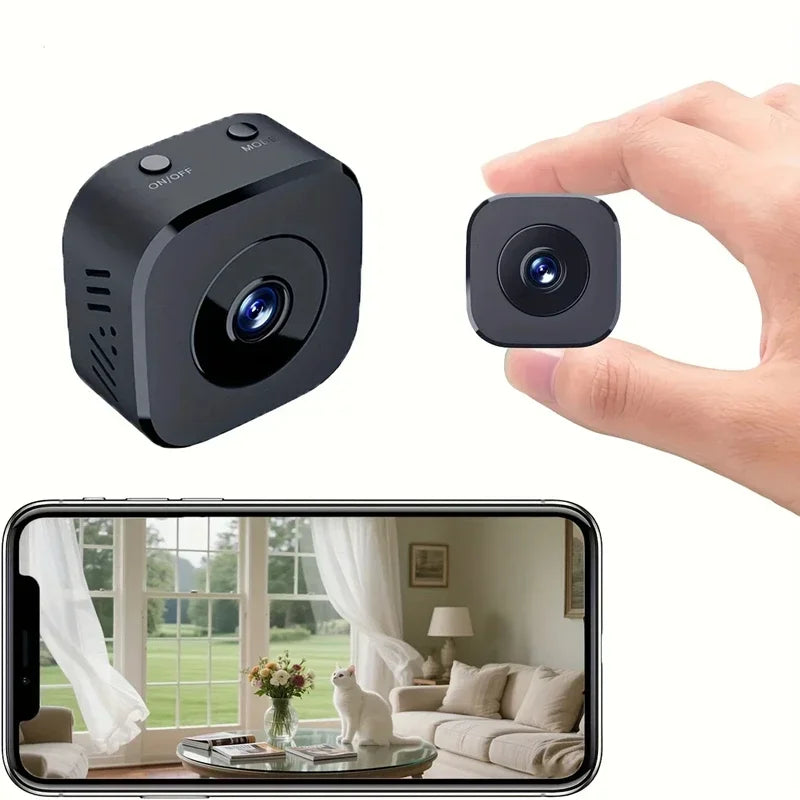 Wireless Mini Security Camera 4K HD 2 Way WiFi Indoor Outdoor Audio Surveillance with Motion Detection Night Vision Camera