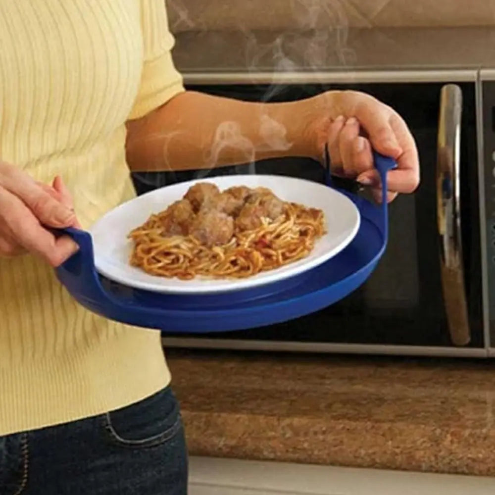 New Anti-deformed Microwave Plate Tray Home Cooking Supplies PP Microwave Plates Holder For Bowls, Easy to Clean Steam Holder