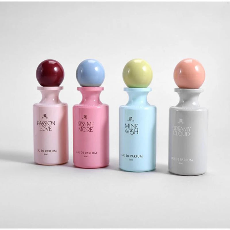 Luxury Floral Fruity Perfume,Cylindrical Gift Box Women's Scent,Rose/Jasmine/Sandalwood/Amber/Vanilla/Musk/Raspberry Fragrance