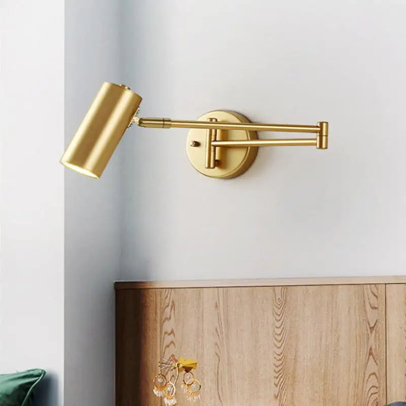Modern Indoor Touch Sensor Wall Lights Adjustable Swing Long Arm LED Wall Lamps Internal Bedside Lighting Decor Sconce Lights