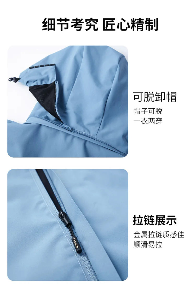 Classical Jacket Scuba Driver Padi Sport Windproof Outwear Spring Autumn Hiking Climbing Windbreaker print Men Cycling Coat