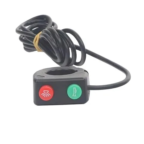 Electric Bicycle Light/ebike Light 12W 36V 48V with Horn Switch Waterproof Flashlight